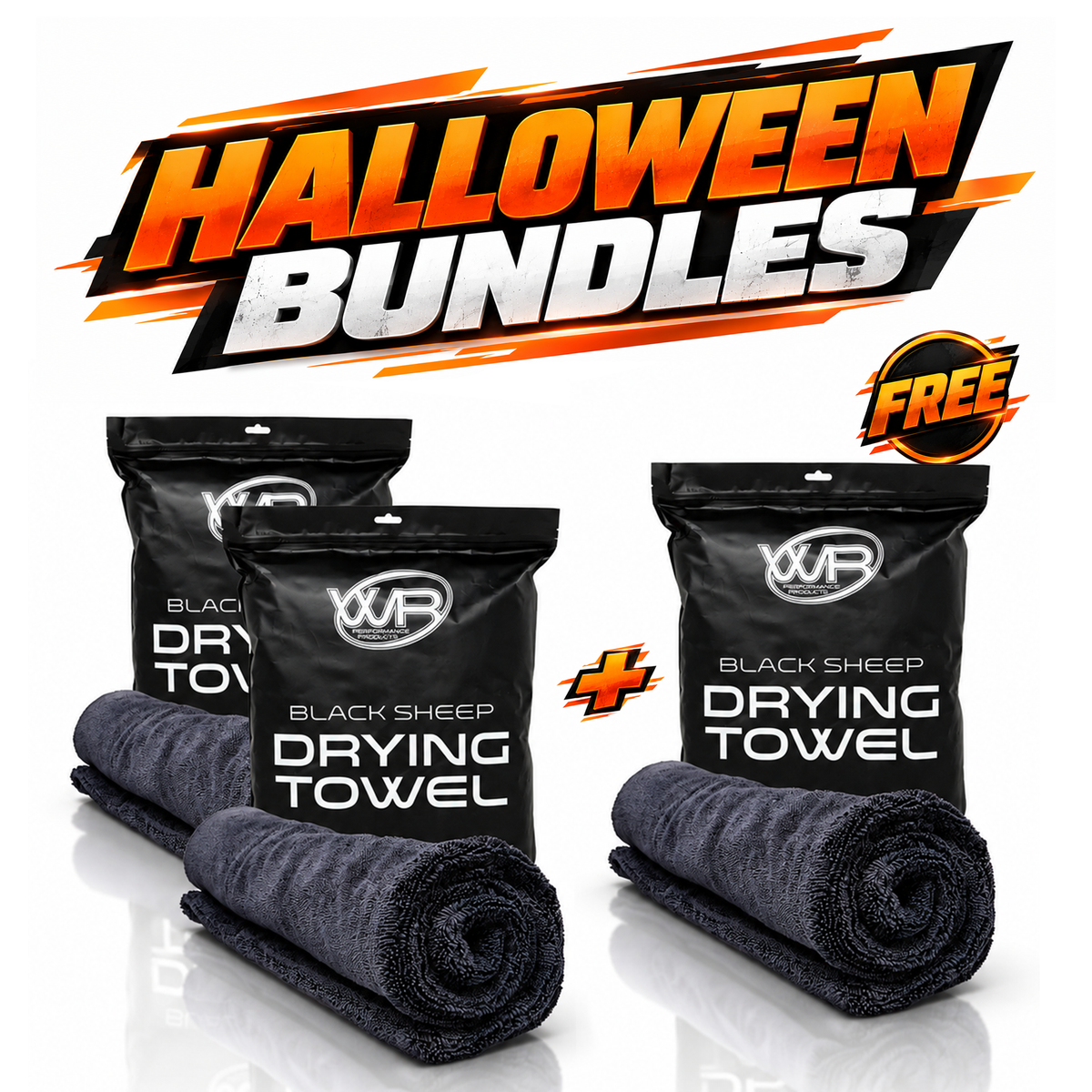 3 Pack of Black Sheep Drying Towels