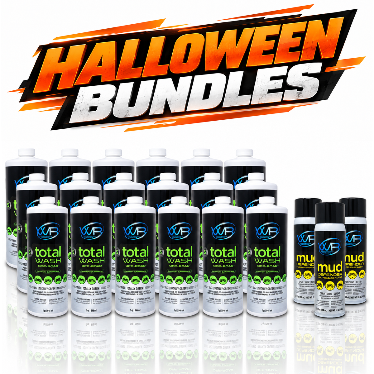 18 Pack of Total Wash Offroad Cartridges and 3 Pack of Mud Defender Bundle