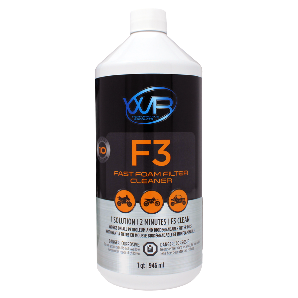 WR PERFORMANCE PRODUCTS F3 - Fast Foam Filter Cleaner-1qt / 946ml