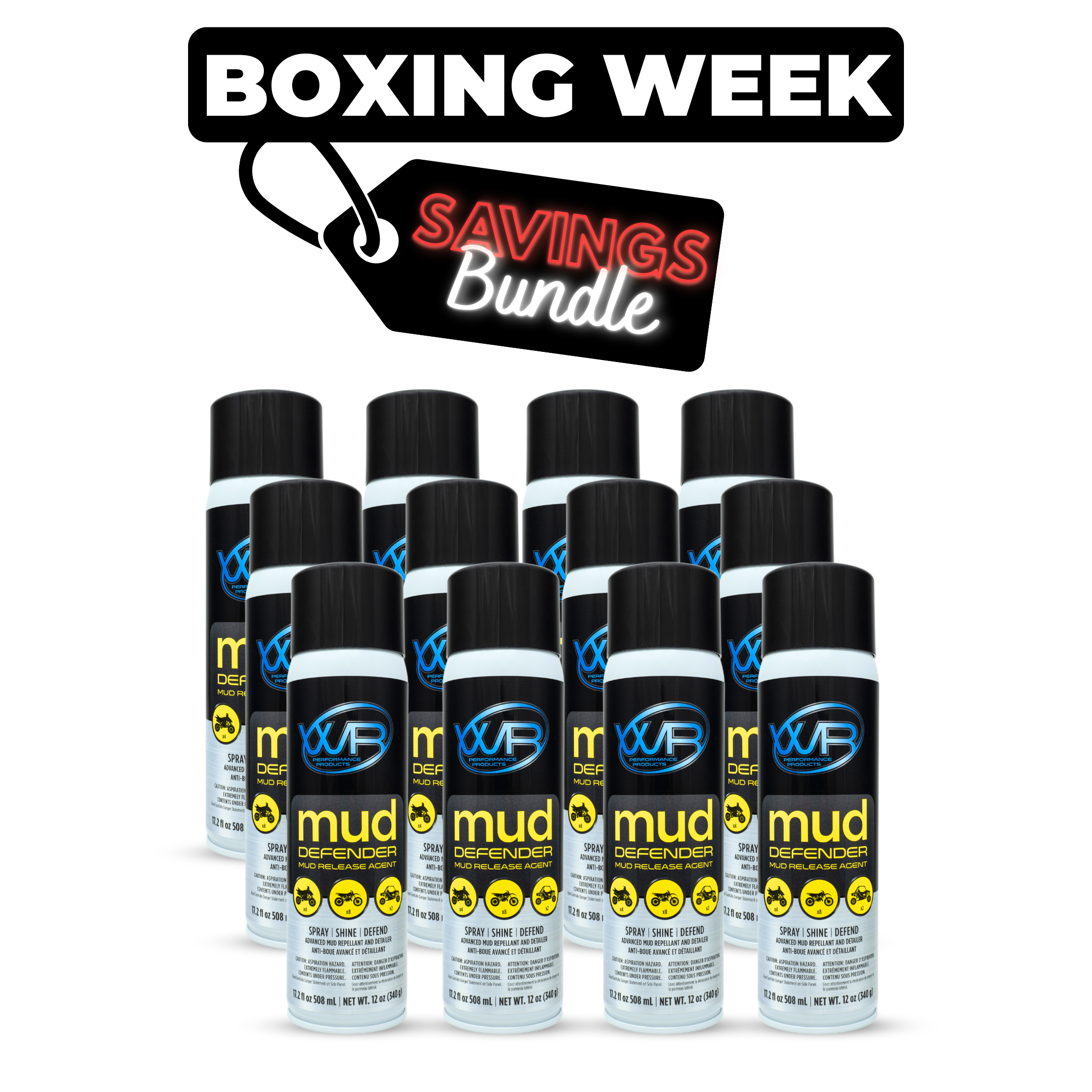 12 pack of Mud Defender