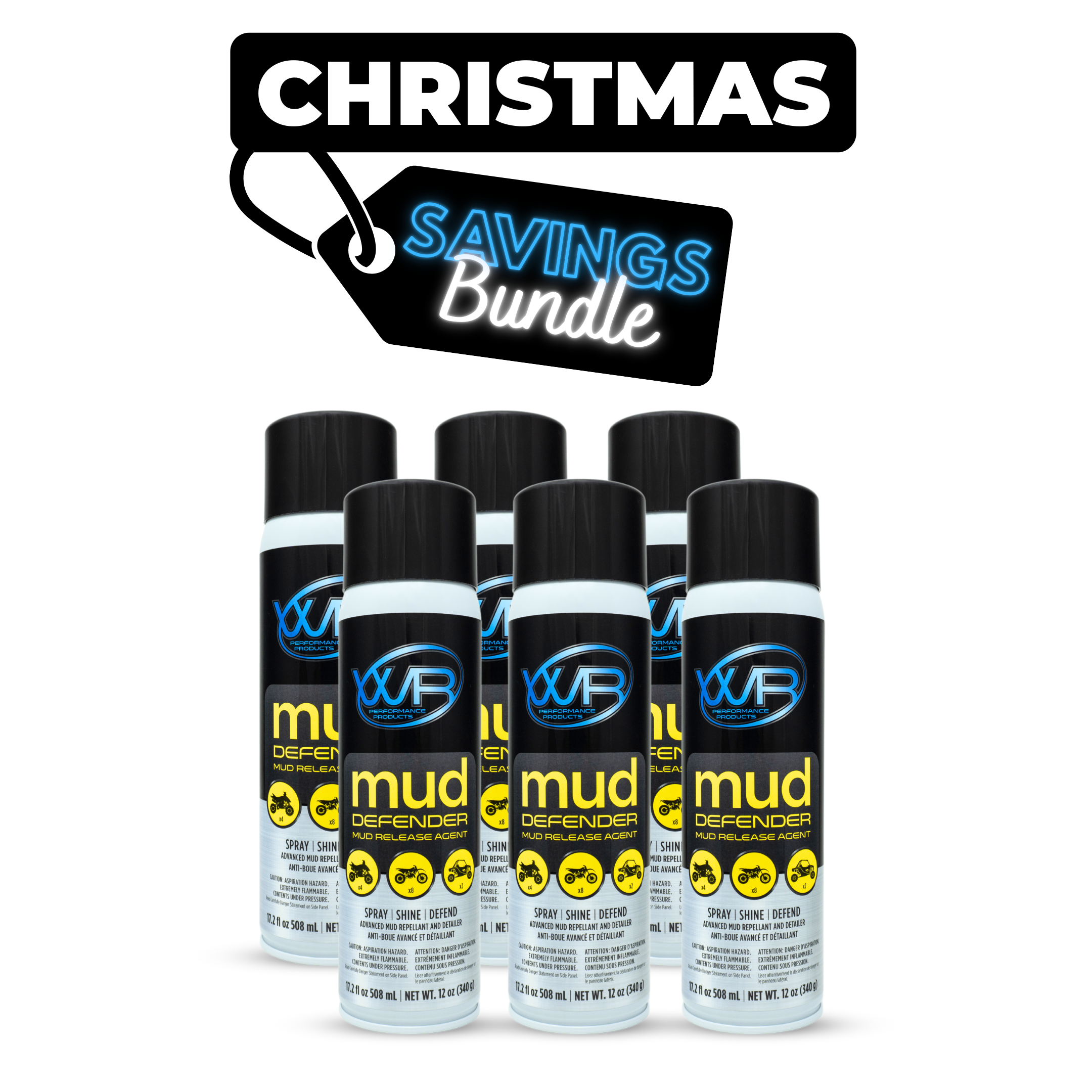 6 pack of Mud Defender