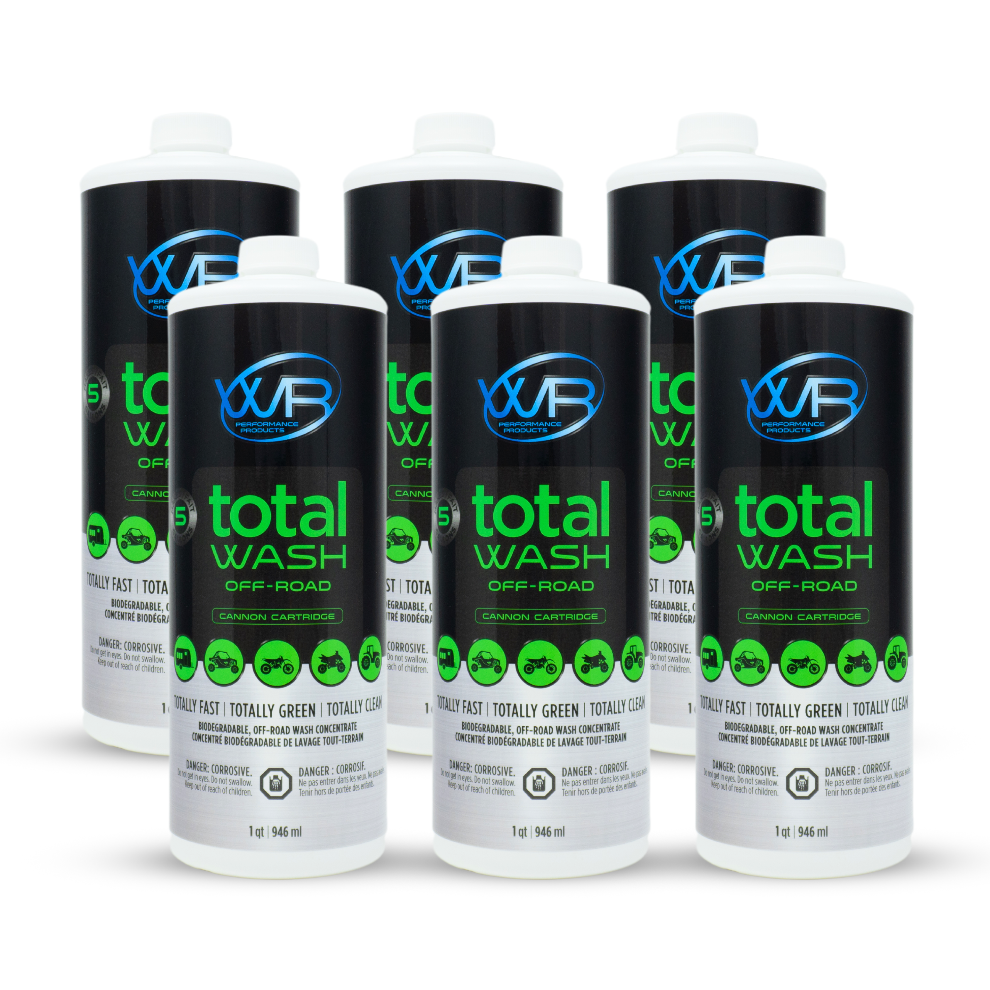 Total Wash Off-Road Cannon Cartridge 6 Pack