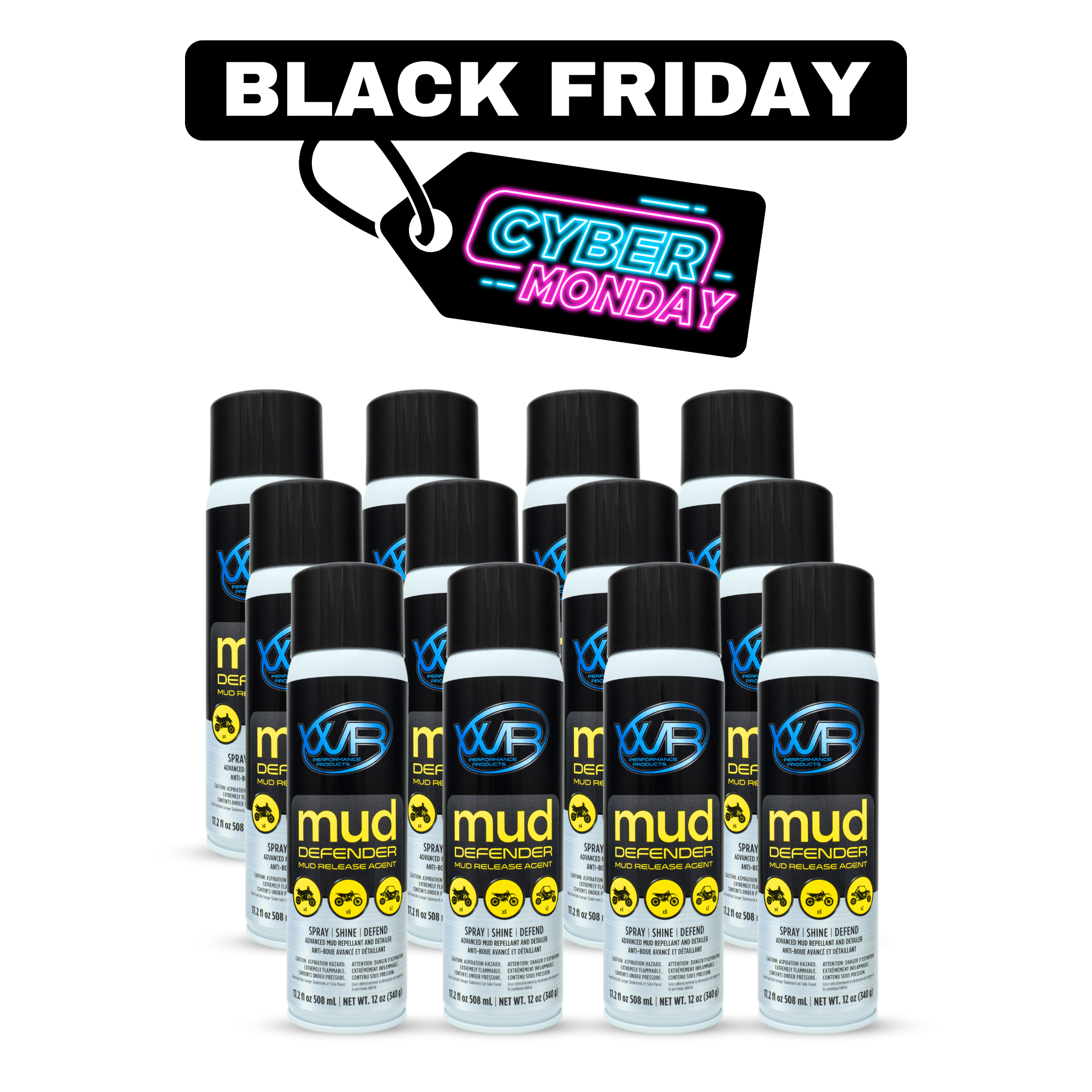 12 pack of Mud Defender