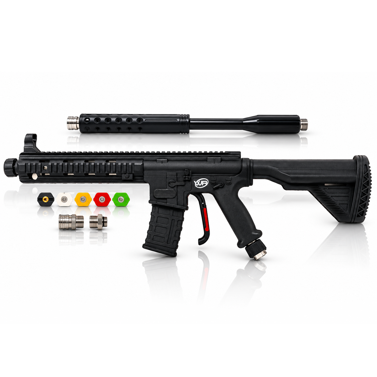 WR Performance Spray R-15 pressure washer spray gun kit with extension wand, quick-connect fittings and five spray nozzles