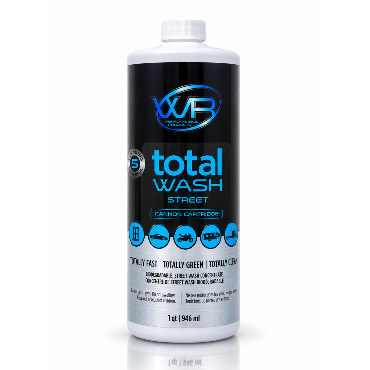 WR Performance Total Wash Street concentrated biodegradable vehicle wash cannon cartridge